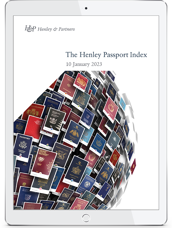 Henley Passport Index<br>10 January 2023 Cover